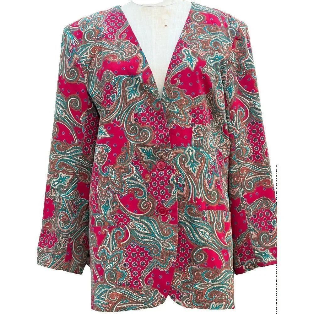 Alfred Dunner Paisley Suit Jacket Size 14